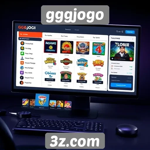 Explorando a interface do usuário do site gggjogo